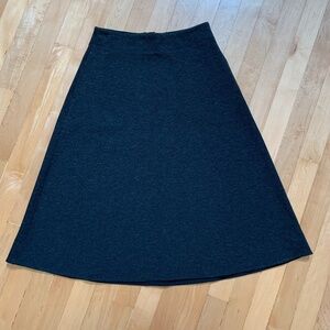 EUC Kit & Ace Heather Charcoal A-Line Midi Skirt Size 2